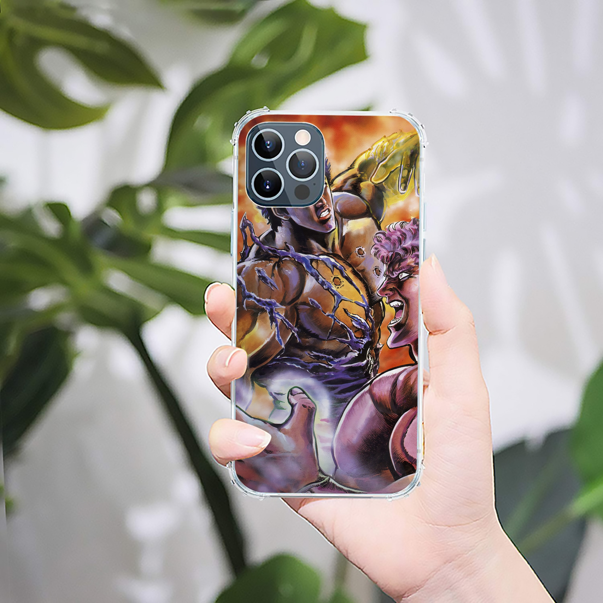 （画像用） 北斗の拳 Fist of the North Star 【iPhone 12シリーズ対応】透明スマホケース（クリアソフトケース）